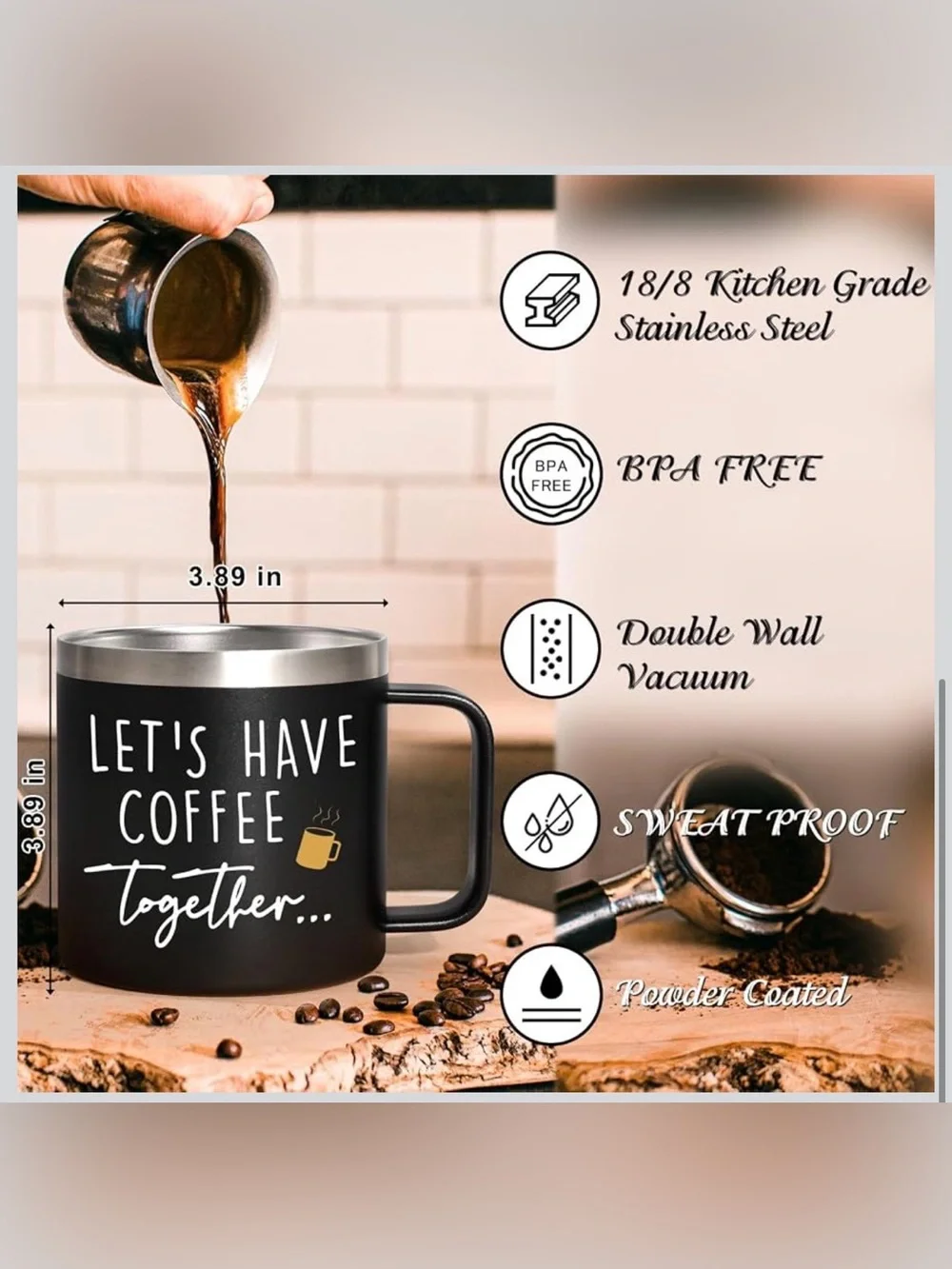 Couples Insulated Mug Set - Engagement Wedding